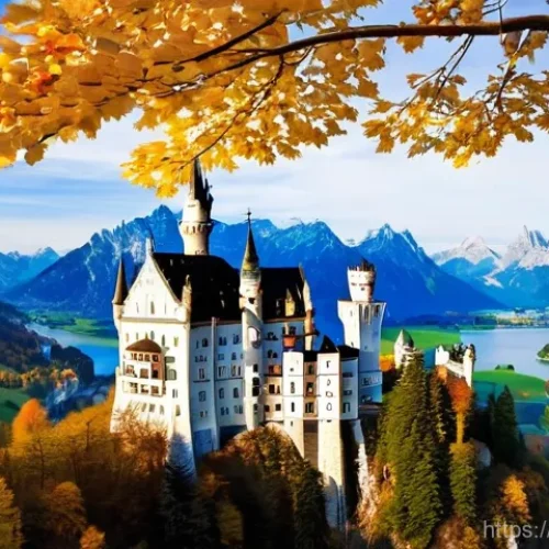 Home 23 독일과 체코 여행 루트 추천 - **Prompt 1: Fairytale Neuschwanstein Castle in Bavarian Alps**
A breathtaking, cinematic shot of...
